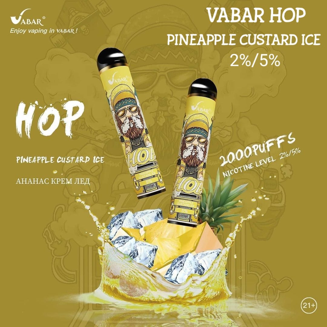 Vabar-HOP-Disposable-Vape-2000-Puffs-Pineapple-Custard-Ice