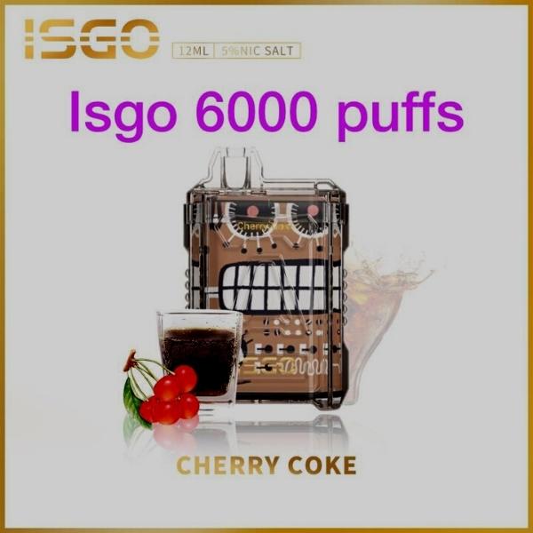 ISGO DISPOSABLE VAPE 6000 PUFFS IN UAE COKE