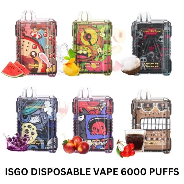 ISGO DISPOSABLE VAPE 6000 PUFFS IN UAE