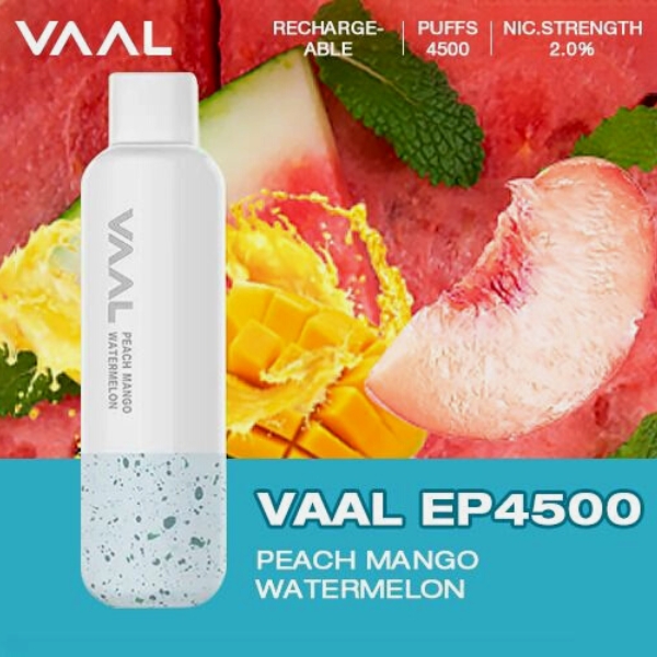 VAAL EP4500 DISPOSABLE VAPE IN UAE PEACH MANGO WATERMELON