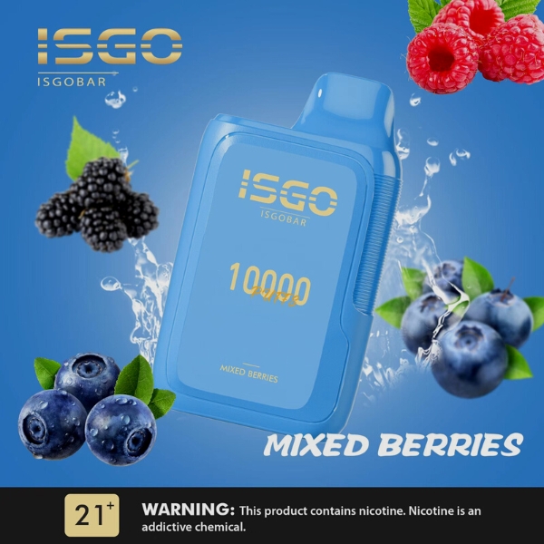 ISGO BAR 10000 PUFFS DISPOSABLE IN UAE MIXED BERRIES