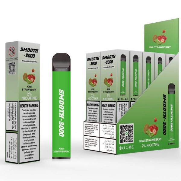 SMOOTH 3000 PUFFS BEST DISPOSABLE IN UAE KIWI STRAWBERRY
