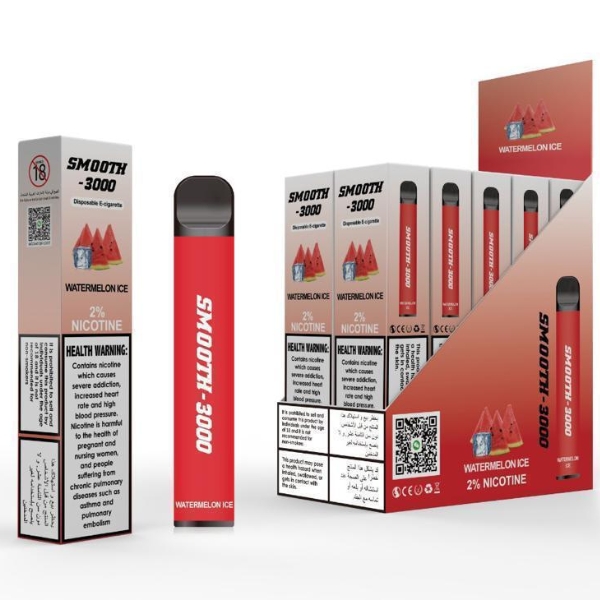 SMOOTH 3000 PUFFS BEST DISPOSABLE IN UAE WATERMELON ICE