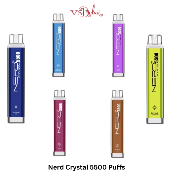 Nerd Crystal 5500 Puffs New Disposable Vape in Dubai Uae
