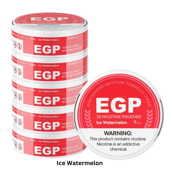 EGP Nicotine Pouches 9mg,14mg & 20mg Nicotine in Dubai UAE ice watermelon