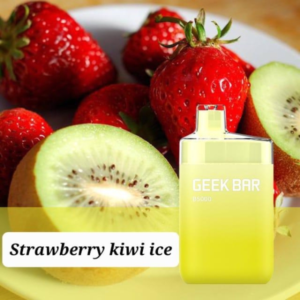 GEEK BAR B5000 RECHARGEABLE DISPOSABLE VAPE IN DUBAI strawberry kiwi ice