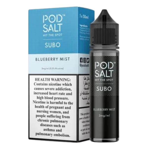 Pod Salt SUBO 3mg_50ml Eliquid in Dubai blueberry mist