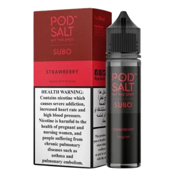 Pod Salt SUBO 3mg_50ml Eliquid in Dubai strawberry