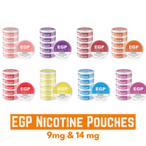 EGP Nicotine Pouches 9mg & 14 mg Nicotine